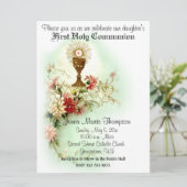 Katholische Erste Heilige Kommunion Traditionelle Einladung (Stehend Vorderseite)