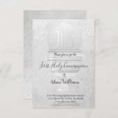 Katholische Erste Kommunion Eucharistisches Graude Einladung (Vorne/Hinten)