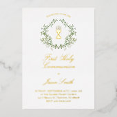 Katholische Erstkommune Folieneinladung (Vorderseite)