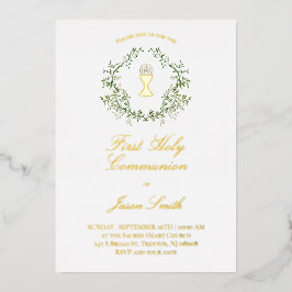 Katholische Erstkommune Folieneinladung