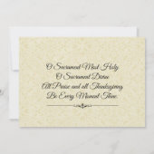 Katholische Erstkommunion Einladung Chalice (Rückseite)