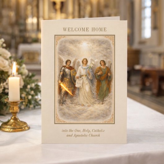 Katholische ERZENGEL Karte