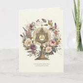 Katholische Eucharistie Monstrance Karte (Vorderseite)