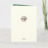 Katholische Eucharistin Chalice mit Poinsettias Feiertagskarte (Rückseite)