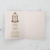 Katholische Eucharistisch-Host-Gold-Monstrance-Ros Karte (Innenseite)