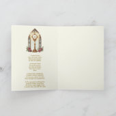 Katholische Eucharistisch-Host-Gold-Monstrance-Ros Karte (Innenseite)