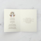 Katholische Eucharistische Aquarellschrift Gebet Karte (Innenseite)