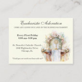 Katholische Eucharistische Bewunderung Jesus Gebet Visitenkarte (Vorderseite)