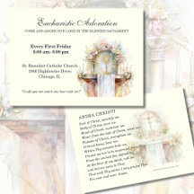 Katholische Eucharistische Bewunderung Jesus Gebet