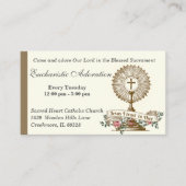 Katholische Eucharistische Bewunderung Jesus Gebet Visitenkarte (Vorderseite)