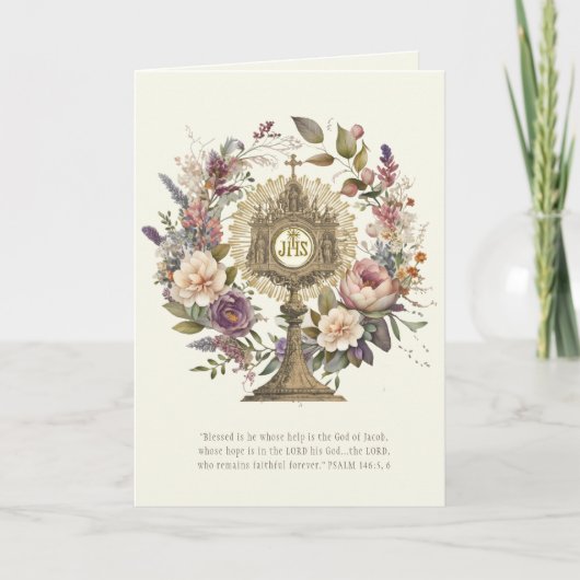 Katholische Eucharistische Host-Skripte Gebet Karte (Vorderseite)