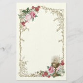 Katholische Eucharistische Rose & Chalice Communit Briefpapier (Vorderseite)
