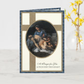 Katholische Fastenzeit Jungfrau Maria Jesus Karte (Gelbe Blume)