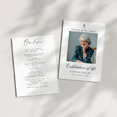 Katholische Feier zum Foto des Beerdigungsdienstes Einladung