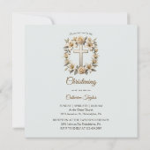 Katholische Feierlichkeiten zwischen Kreuz und Wei Einladung (Rückseite)