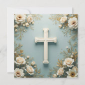 Katholische Feierlichkeiten zwischen Kreuz und Wei Einladung (Vorderseite)