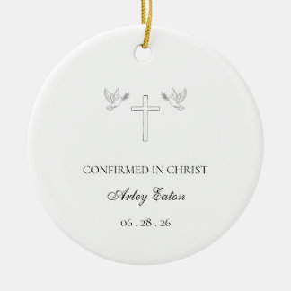Katholische Firmung Weihnachten Keramik Ornament