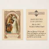 Katholische Gastgeschenk Hochzeit Braut Groom Heil (Vorne & Hinten)