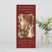 Katholische Gastgeschenk Hochzeit-Drehbuch Gold-Ma (Stehend Vorderseite)