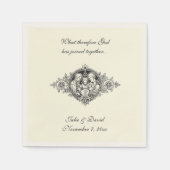 Katholische Gastgeschenk Hochzeit Heilige Familie Serviette (Vorderseite)