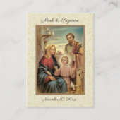 Katholische Gastgeschenk Hochzeit Heilige Familie Visitenkarte (Vorderseite)