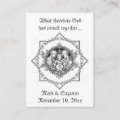 Katholische Gastgeschenk Hochzeit Heilige Familie Visitenkarte (Vorderseite)