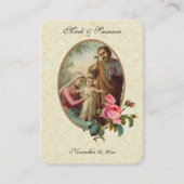 Katholische Gastgeschenk Hochzeit Heilige Familien Visitenkarte (Vorderseite)
