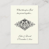 Katholische Gastgeschenk Hochzeit Heilige Familien Visitenkarte (Vorderseite)