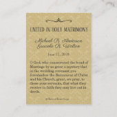 Katholische Gastgeschenk Hochzeit Heilige Karte Ma (Rückseite)