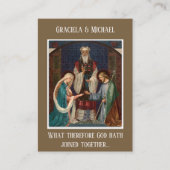 Katholische Gastgeschenk Hochzeit Heilige Karte Ma (Vorderseite)