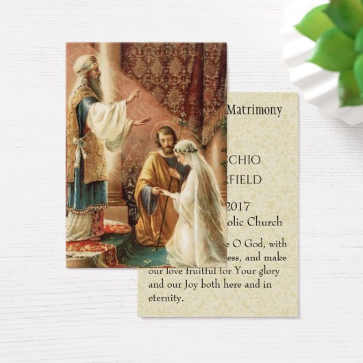 Katholische Gastgeschenk Hochzeit Heiliger Kartenb (Schreibtisch)