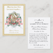 Katholische Gastgeschenk Hochzeit Jungfrau Mary Je Visitenkarte (Vorne/Hinten)