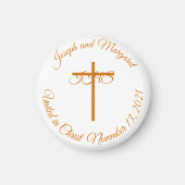 Katholische Gastgeschenk Hochzeit Magnet (Vorne)