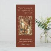 Katholische Gastgeschenk Hochzeit Schrift Brautpaa (Stehend Vorderseite)