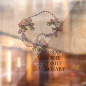 Katholische Gebete die Rose des Heiligen Rosenkran Fensteraufkleber (Blatt 2)