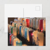 Katholische Gebetskandle Postkarte (Vorne/Hinten)