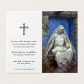 Katholische Gebetskarte | Alma Mater (Außenseite Aufgefaltet)