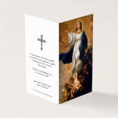 Katholische Gebetskarte | Annahme 1 (Vorderseite)