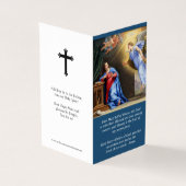 Katholische Gebetskarte | Annoncierung (Vorderseite)