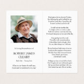 Katholische Gebetskarte | Einsatz Visitenkarten (Innenseite Aufgefaltet)