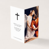 Katholische Gebetskarte | In der Wüste getröstet (Vorderseite)