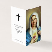 Katholische Gebetskarte | Italienische Mary (Vorderseite)