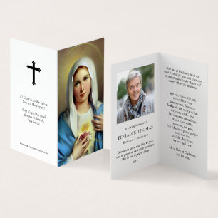 Katholische Gebetskarte Italienische Mary