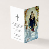 Katholische Gebetskarte | Jungfrau & Engel (Vorderseite)