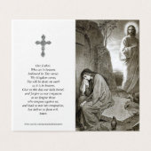 Katholische Gebetskarte | Mary & Jesus Tomb 1 (Außenseite Aufgefaltet)