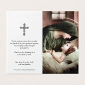 Katholische Gebetskarte | Mutter Mary (Außenseite Aufgefaltet)