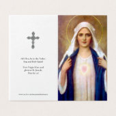 Katholische Gebetskarte | Mutter Mary 1 (Außenseite Aufgefaltet)