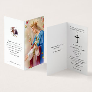 Katholische Gebetskarte Rosaries
