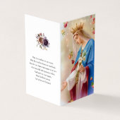 Katholische Gebetskarte | Rosaries Visitenkarten (Vorderseite)