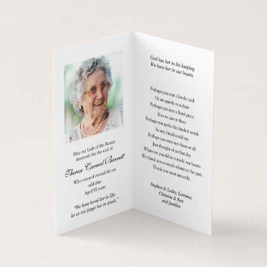 Katholische Gebetskarte | Sacred Heart Mary 3 Visitenkarten (Innenseite)